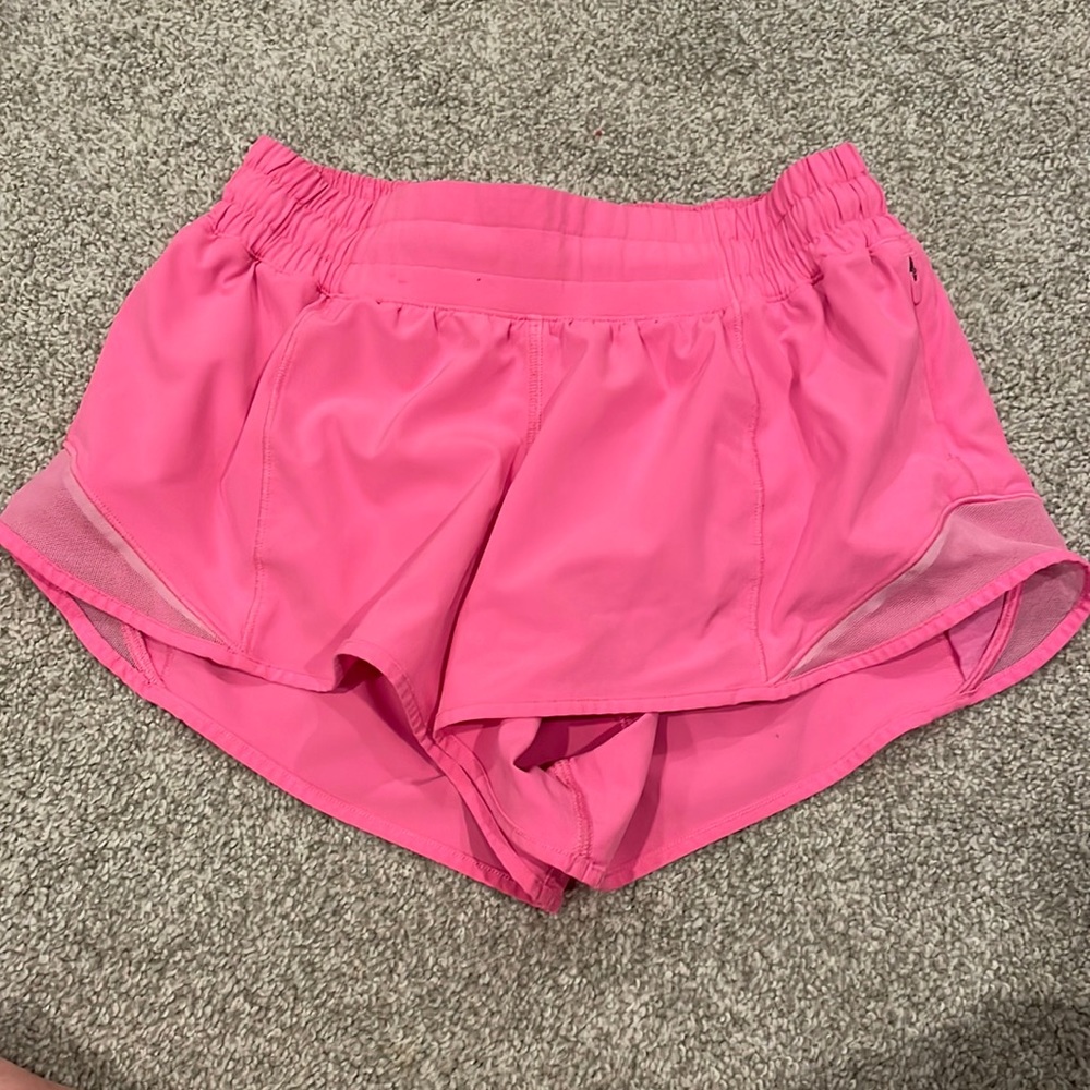 sonic pink lululemon shorts